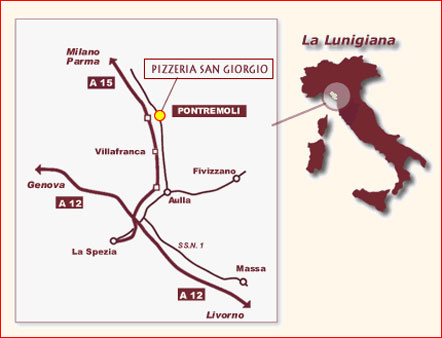 pizzeria san giorgio pontremoli mappa